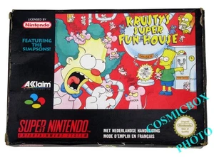 The Simpsons KRUSTY'S SUPER FUN HOUSE complet snes nes cartouche Nintendo PAL VF - Picture 1 of 7