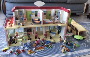 Playmobil großes Hotel 5265 Planschbecken Reisebus Konvolut - Bild 1 von 21
