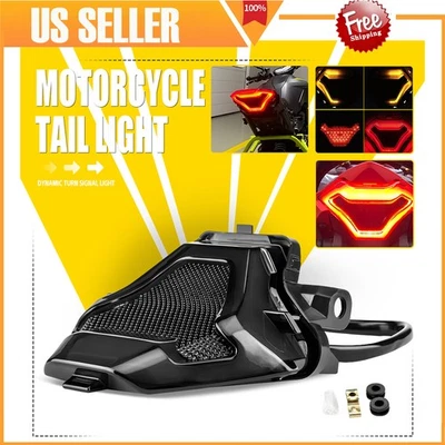 LED Rear Tail Light Brake Integrated Turn Signal DRL For Yamaha MT07/03/25 FZ07 - Image 1 of 4
