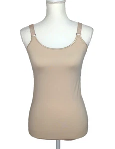 Banana Republic Women's Nude Tank Top Stretch Scoop Neck Size Medium Adjustable - Picture 1 of 5