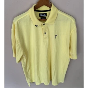 ASHWORTH Corvette EZ TECH Performance 100% Cotone Golf Polo Uomo Giallo XL - Foto 1 di 3