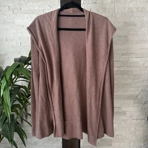 Lululemon Sundown Kapuzenpullover Wickel weich sand dusty clay rosa Gr. L - Bild 1 von 5