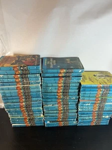 VINTAGE Lot of 54 HARDY BOYS Hardcover Matte Blue Spine - Picture 1 of 10