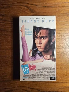 Cry-Baby (VHS, 1990) Brand New, Sealed W/Watermarks, Johnny Depp - Foto 1 di 7