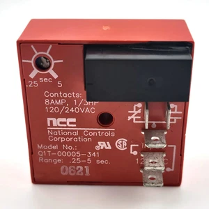 New Ametek NCC Q1T-00005-341 Fast-on 120/240V 8A Time Delay Relay - 60d Warranty - Picture 1 of 3