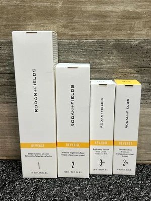 Rodan + Fields Reverse Skin Brightening Regimen 4 Piece Set Kit - New Sealed! - Image 1 of 4