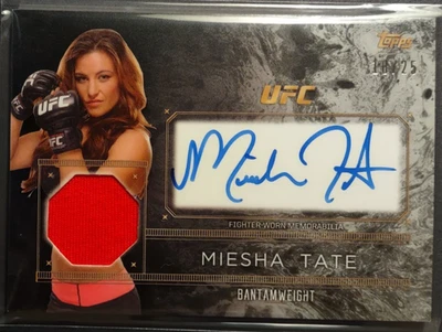 2016 Topps UFC Miesha Tate Patch Autograph 10/25 On Card Auto - Image 1 of 4