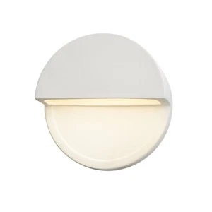 Justice Design Group CER-5610W Ambiance 8" Tall Closed Top LED - Beige - Picture 1 of 2