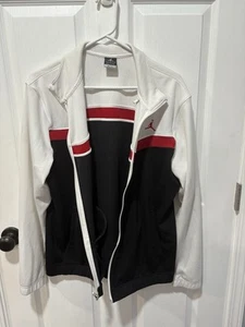 Air Jordan Track Jacket Red White Black Full Zip Dri-Fit L Large - Picture 1 of 6