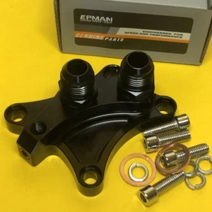 Adaptador de aceite ooler para Silvia S13 S14 SR20DET filtro placa de reubicación negro - Imagen 1 de 5