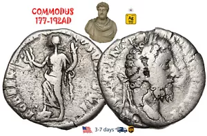 Ancienne pièce Empire Romain argent denier COMMODUS 177 - 192 ANNONCE authentique #19982 - Photo 1 sur 3