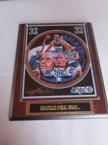Sports Impressions  #32 Shaquille O'Neal (Shaq)  NBA Superstars Plaque   (12) Cover