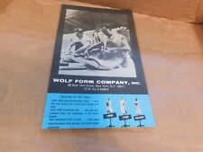 VTG Wolf Form Company Catalog