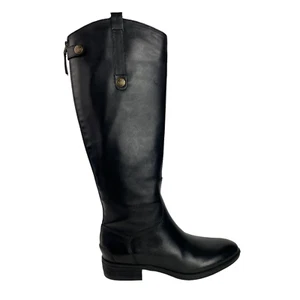 Sam Edelman Women's 6W Penny Leather Riding Boots Black - Bild 1 von 10