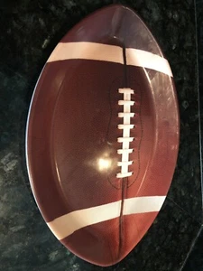 LOT OF 5 Football Shaped 17 " Plastic Tray Football Birthday Party Decorations - Picture 1 of 3