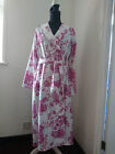 RARE MADELEINE COTTON FLORAL LONG DRESSING GOWN/ROBE/HOUSECOAT 14 BNWT COST £129