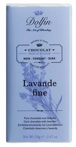 €55,71/kg Dolfin Lavendel Zartbitter Schokolade mit Lavendelblüten Lavande fine