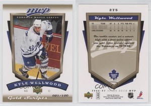 2006-07 Upper Deck MVP Gold Script /100 Kyle Wellwood #275