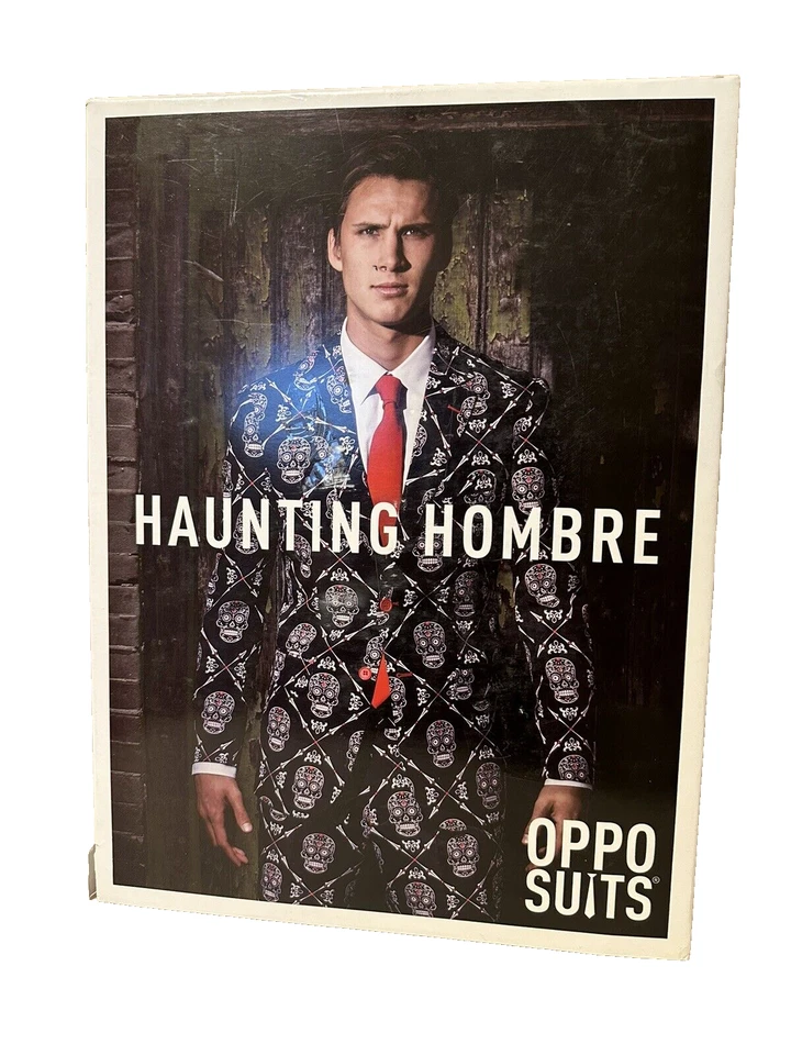 Fato smoking adulto Opposuits Haunting Hombre Day of the Dead Skeletons 40 - Imagem 1 de 2