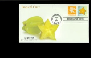 2008 FDC Tropical Fruits Burlingame CA - Picture 1 of 1