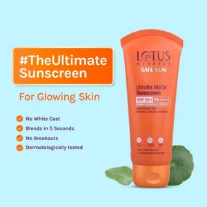 Lotus Herbals UltraRX matte sunscreen SPF 50+ PA++++For Sensitive and acne prone - Picture 1 of 11