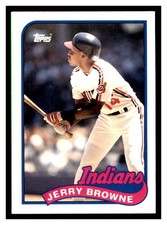 1989 Topps Traded #16T JERRY BROWNE Cleveland Indians