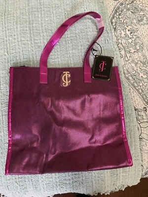 Bolso de Mano Juicy Couture Rosa Metálico Nuevo con Etiquetas Foto 1 de 4