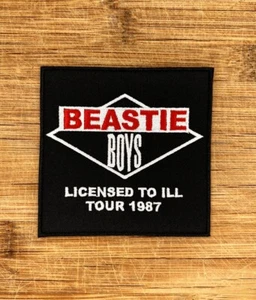 BEASTIE BOYS - LICENSED TO ILL TOUR - EMBROIDERED PATCH - BRAND NEW - BEASTPAT02 - Picture 1 of 2