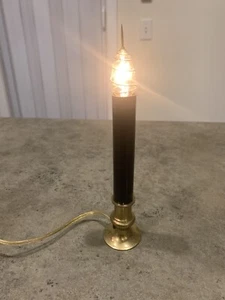 Vintage BLACK Halloween Candle Stick Window Light - Picture 1 of 2