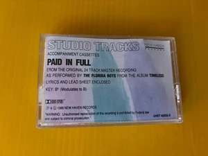 Studio Tracks Accompaniment Cassette Tape Florida Boys Paid In Full New Haven 88 - Picture 1 of 2