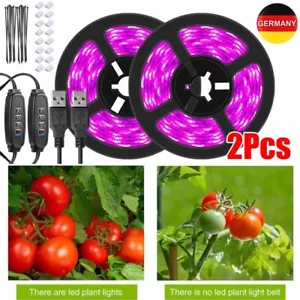 2X LED Pflanzenlampe Streifen Strip Planzenlicht Grow Licht Band Wachstumslampe - Bild 1 von 18