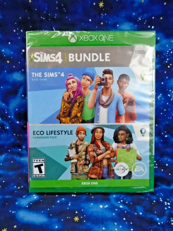 SIMS 4 BUNDLE Base Game/Eco Lifestyle Expansion Pack Video Game Xbox One  - Image 1 of 1