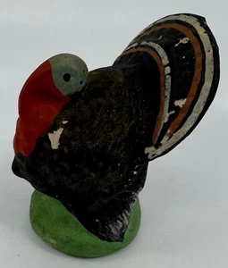 Vintage German Turkey Candy Container Composition/Paper Mache 3”x 2 4/8”x 2 1/8” - Picture 1 of 11