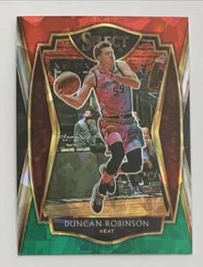 Select Duncan Robinson Premier Level 2020-21 rojo/blanco/verde hielo agrietado Prizm - Imagen 1 de 2