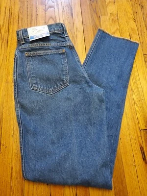  NWT Vintage Land's End 10 Pitite 28x33 Denim Blue Jeans High Waist Made in USA - Image 1 of 4