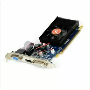 AMD ATI Radeon HD 7450 2GB VGA DVI HDMI PCI-E Low Profile Video Card HD7450 - Picture 1 of 8
