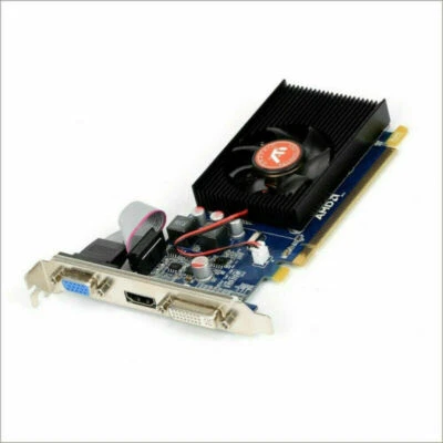 For AMD ATI Radeon HD 7450 2GB VGA DVI HDMI PCI-E Low Profile Video Card HD7450 - Image 1 of 4