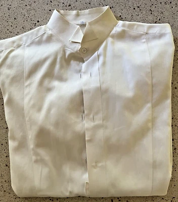 Camisa Esmoquin GIORGIO ARMANI Vintage Años 90 Hombre Marfil Talla 16 Foto 1 de 4