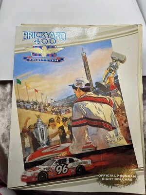 VINTAGE 1996 AUGUST 3 BRICKYARD 400 RACING PROGRAM - GREAT PHOTOS  COLLECTIBLE - Image 1 of 4