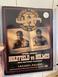 Larry Holmes vs Evander Holyfield Boxing Program - Picture 1 of 1
