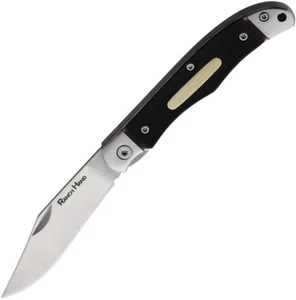 Cold Steel Ranch Hand Linerlock Black Faux Bone Folding Carbon Steel Knife FL3RB - Picture 1 of 3