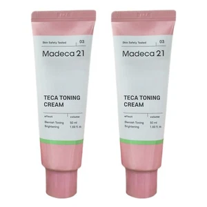 1+1/ Madeca 21 TECA Tonning Cream 50ml x 2EA/Centella/Blemishes/Sensitive Skin - Picture 1 of 21