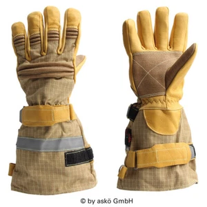 Guante de incendio PATRON® PBI ELK askö | marrón | puño largo | EN 659 | PBI Matrix - Imagen 1 de 7