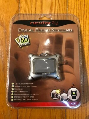 NEXTAR: Llavero Fotográfico Digital, 60 Fotos, Pantalla LCD de 1.5", Nuevo Foto 1 de 2
