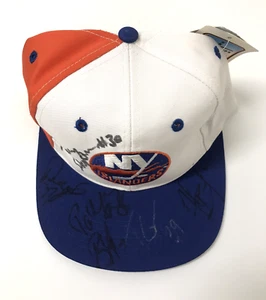 New York Islanders VINTAGE Snapback Multi Signed NHL Cap NEW w/tags - Picture 1 of 9