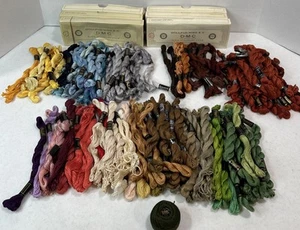 Vintage D.M.C. Schurer Perlgarn Embroidery Skeins Huge Lot (185) New Boxes Mixed - Bild 1 von 8