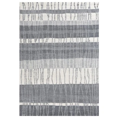 Rizzy Rugs Taylor Area Rug TAY890 Wool Contemporary Stripes Charcoal Rectangle - Image 1 of 4