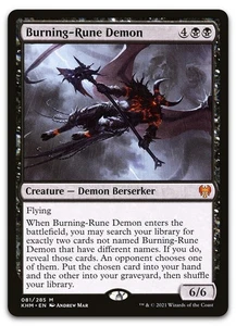 Burning-Rune Demon #81 (NM) Kaldheim KHM Magic MTG - Picture 1 of 2
