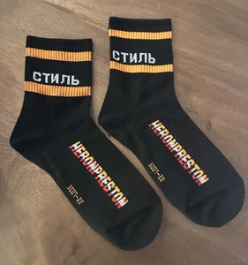 🚀 HERON PRESTON Unisex Low-Cut Quarter Socks • Black • Size Large • BNWT! - Picture 1 of 2