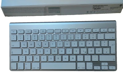 Apple Kabellose Bluetooth Deutsch Tastatur - Silber (MC184D/A) - Bild 1 von 4